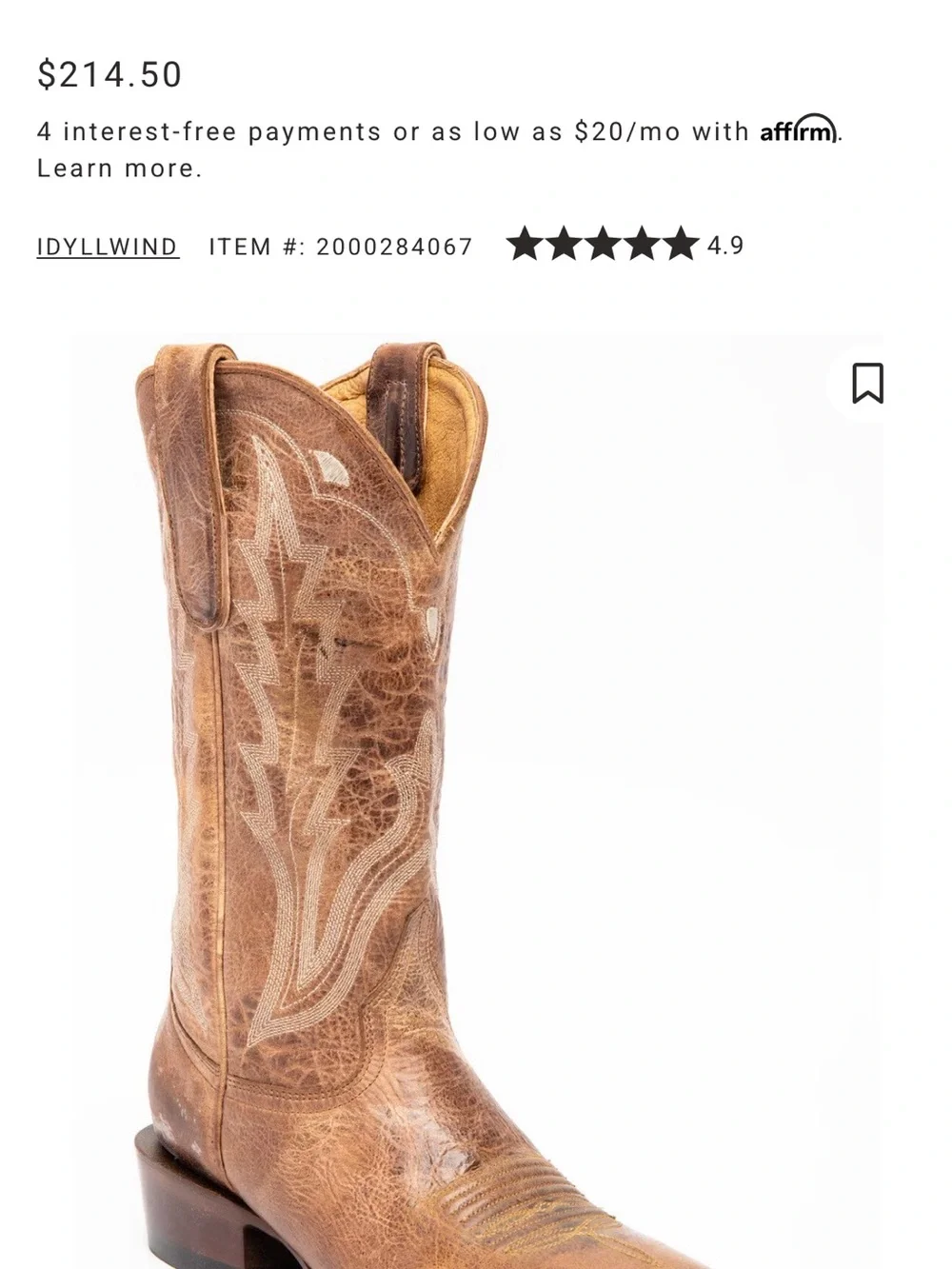 Idyllwind classic western